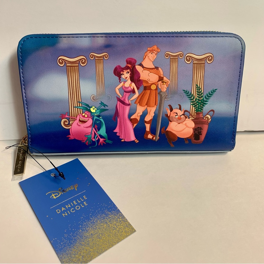 NWT. Disney Hercules Wallet. Danielle Nicole Zip  Wallet, Meg, Pegasus - Picture 4 of 14